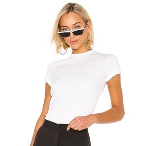 Theory Tiny Tee White Short Sleeve Women's Tee